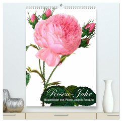 Rosen-Jahr (hochwertiger Premium Wandkalender 2024 DIN A2 hoch), Kunstdruck in Hochglanz