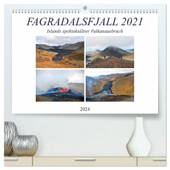 FAGRADALSFJALL 2021, Islands spektakulärer Vulkanausbruch (hochwertiger Premium Wandkalender 2024 DIN A2 quer), Kunstdruck in Hochglanz