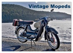 Vintage Mopeds (Wandkalender 2024 DIN A2 quer), CALVENDO Monatskalender