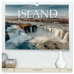 Island - Rundreise im Oktober (hochwertiger Premium Wandkalender 2024 DIN A2 quer), Kunstdruck in Hochglanz