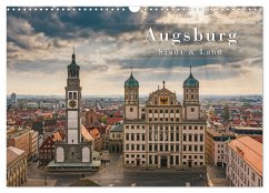 Augsburg - Stadt und Land (Wandkalender 2024 DIN A3 quer), CALVENDO Monatskalender
