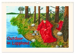 Outdoor in Lappland (Wandkalender 2024 DIN A3 quer), CALVENDO Monatskalender