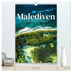 Malediven - Der Sehnsuchtsort schlechthin. (hochwertiger Premium Wandkalender 2024 DIN A2 hoch), Kunstdruck in Hochglanz