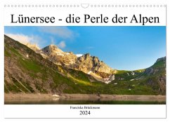 Lünersee - die blaue Perle der Alpen (Wandkalender 2024 DIN A3 quer), CALVENDO Monatskalender - Brückmann, Franziska
