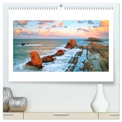 Wilde und romantische Küsten (hochwertiger Premium Wandkalender 2024 DIN A2 quer), Kunstdruck in Hochglanz