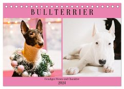 Bullterrier. Freudiges Wesen und Charakter (Tischkalender 2024 DIN A5 quer), CALVENDO Monatskalender