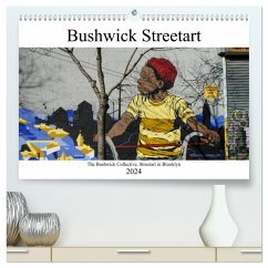 Bushwick Street Art (hochwertiger Premium Wandkalender 2024 DIN A2 quer), Kunstdruck in Hochglanz