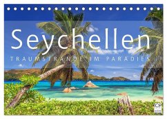 Seychellen Traumstrände im Paradies (Tischkalender 2024 DIN A5 quer), CALVENDO Monatskalender - Rosyk, Patrick
