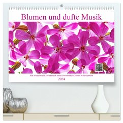 Blumen und dufte Musik (hochwertiger Premium Wandkalender 2024 DIN A2 quer), Kunstdruck in Hochglanz