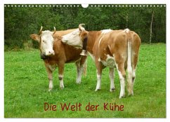 Die Welt der Kühe (Wandkalender 2024 DIN A3 quer), CALVENDO Monatskalender
