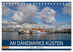 An Dänemarks Küsten (Tischkalender 2024 DIN A5 quer), CALVENDO Monatskalender