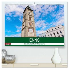 Enns, die älteste Stadt Österreichs (hochwertiger Premium Wandkalender 2024 DIN A2 quer), Kunstdruck in Hochglanz - Simlinger, Wolfgang