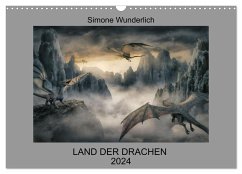 Land der Drachen (Wandkalender 2024 DIN A3 quer), CALVENDO Monatskalender