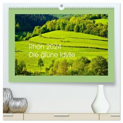 Rhön 2024 Die grüne Idylle (hochwertiger Premium Wandkalender 2024 DIN A2 quer), Kunstdruck in Hochglanz