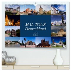 MAL-TOUR Deutschland (hochwertiger Premium Wandkalender 2024 DIN A2 quer), Kunstdruck in Hochglanz