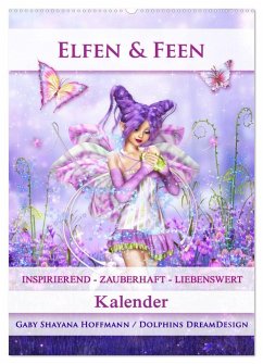 Elfen & Feen - Kalender (Wandkalender 2024 DIN A2 hoch), CALVENDO Monatskalender - Shayana Hoffmann, Gaby