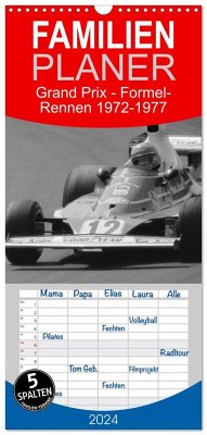 Familienplaner 2024 - Grand Prix - Formel-Rennen 1972-1977 mit 5 Spalten (Wandkalender, 21 x 45 cm) CALVENDO
