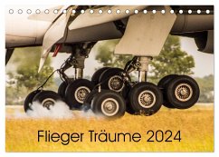 Flieger Träume 2024 (Tischkalender 2024 DIN A5 quer), CALVENDO Monatskalender