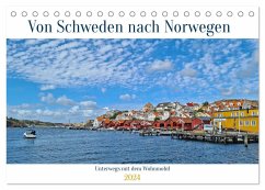 Von Schweden nach Norwegen mit dem Wohnmobil unterwegs (Tischkalender 2024 DIN A5 quer), CALVENDO Monatskalender