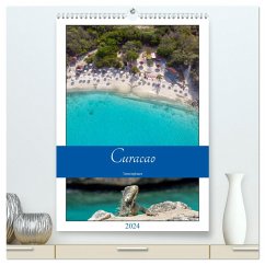 Curacao - Terminplaner (hochwertiger Premium Wandkalender 2024 DIN A2 hoch), Kunstdruck in Hochglanz