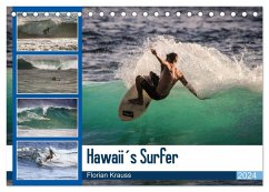 Hawaii´s Surfer (Tischkalender 2024 DIN A5 quer), CALVENDO Monatskalender - Krauß, Florian