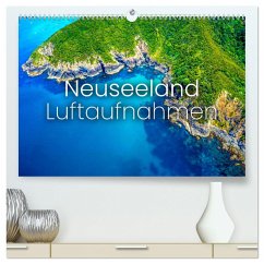 Neuseeland Luftaufnahmen (hochwertiger Premium Wandkalender 2024 DIN A2 quer), Kunstdruck in Hochglanz