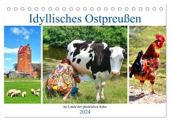 Idyllisches Ostpreußen - Im Lande der glücklichen Kühe (Tischkalender 2024 DIN A5 quer), CALVENDO Monatskalender