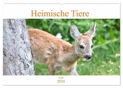 Heimische Tiere - Rehe (Wandkalender 2024 DIN A2 quer), CALVENDO Monatskalender