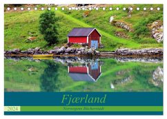 Fjærland - Norwegens Bücherstadt (Tischkalender 2024 DIN A5 quer), CALVENDO Monatskalender