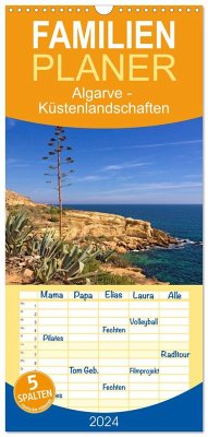 Familienplaner 2024 - Algarve - Küstenlandschaften mit 5 Spalten (Wandkalender, 21 x 45 cm) CALVENDO