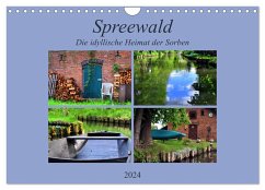Spreewald - Idyllische Heimat der Sorben (Wandkalender 2024 DIN A4 quer), CALVENDO Monatskalender