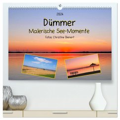 Dümmer, Malerische See-Momente (hochwertiger Premium Wandkalender 2024 DIN A2 quer), Kunstdruck in Hochglanz