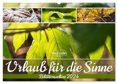 Urlaub für die Sinne - Blätterwelten (Wandkalender 2024 DIN A2 quer), CALVENDO Monatskalender