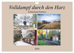 Volldampf durch den Harz (Wandkalender 2024 DIN A4 quer), CALVENDO Monatskalender