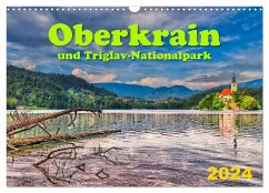 Oberkrain und Triglav-Nationalpark (Wandkalender 2024 DIN A3 quer), CALVENDO Monatskalender