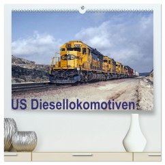 US Diesellokomotiven (hochwertiger Premium Wandkalender 2024 DIN A2 quer), Kunstdruck in Hochglanz