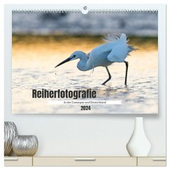 Reiherfotografie (hochwertiger Premium Wandkalender 2024 DIN A2 quer), Kunstdruck in Hochglanz - Bauer, Frederic