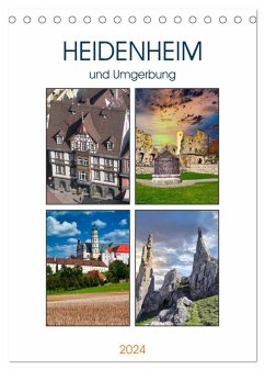 Heidenheim und Umgebung (Tischkalender 2024 DIN A5 hoch), CALVENDO Monatskalender