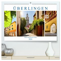 Überlingen - Mein Freizeitplaner (hochwertiger Premium Wandkalender 2024 DIN A2 quer), Kunstdruck in Hochglanz