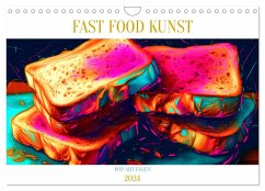 FAST FOOD KUNST (Wandkalender 2024 DIN A4 quer), CALVENDO Monatskalender - Alberts, Tim