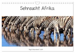 Sehnsucht Afrika - Faszinierende Tierwelt im südlichen Afrika (Wandkalender 2024 DIN A4 quer), CALVENDO Monatskalender - Scharnhorst, Birgit