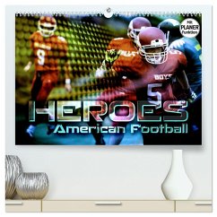 HEROES - American Football (hochwertiger Premium Wandkalender 2024 DIN A2 quer), Kunstdruck in Hochglanz