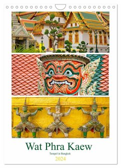 Wat Phra Kaew - Tempel in Bangkok (Wandkalender 2024 DIN A4 hoch), CALVENDO Monatskalender