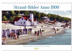 Strand-Bilder Anno 1900 - Rigas Seebäder in historischen Ansichten (Wandkalender 2024 DIN A4 quer), CALVENDO Monatskalender