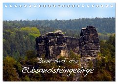 Reise durch das Elbsandsteingebirge (Tischkalender 2024 DIN A5 quer), CALVENDO Monatskalender