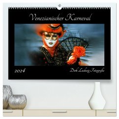 Venezianischer Karneval (hochwertiger Premium Wandkalender 2024 DIN A2 quer), Kunstdruck in Hochglanz