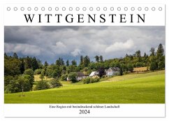 Wittgenstein ¿ Eine Region mit beeindruckend schöner Landschaft (Tischkalender 2024 DIN A5 quer), CALVENDO Monatskalender