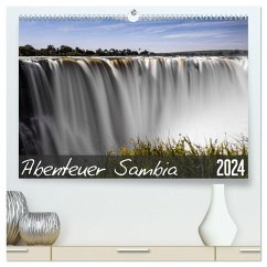 Abenteuer Sambia (hochwertiger Premium Wandkalender 2024 DIN A2 quer), Kunstdruck in Hochglanz