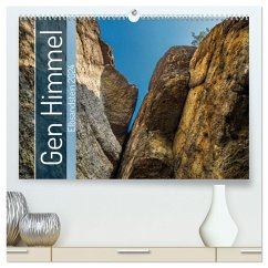 Gen Himmel - Elbsandstein (hochwertiger Premium Wandkalender 2024 DIN A2 quer), Kunstdruck in Hochglanz
