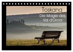 Toskana - Die Magie des Val d'Orcia (Tischkalender 2024 DIN A5 quer), CALVENDO Monatskalender